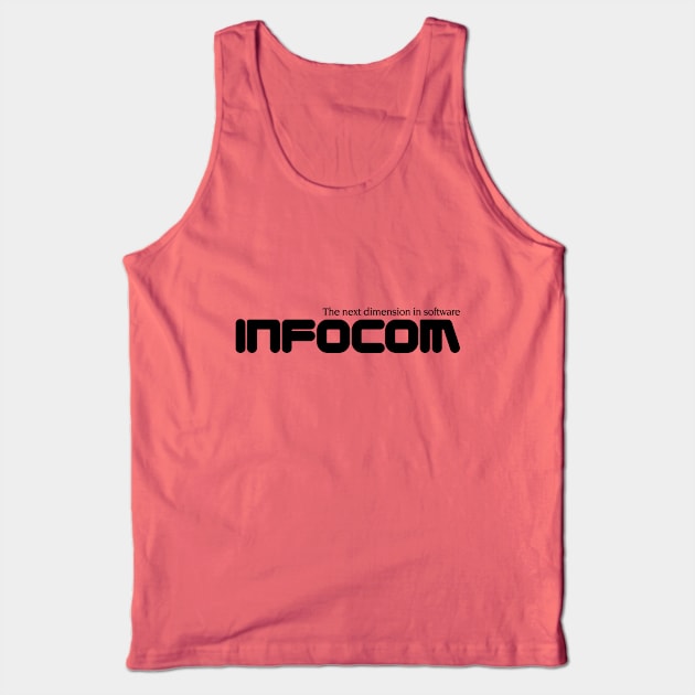 INFOCOM - v1 Black Tank Top by RetroFitted